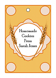 Wheat Small Rectangle Food & Craft Hang Tag