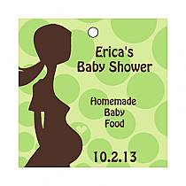 Ready to POP Baby Shower Small Square Favors Hang Tags 