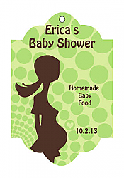 Ready to POP Baby Shower Scalloped Favors Hang Tags