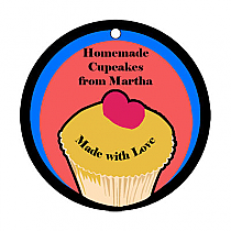 Cupcake Big Circle Food & Craft Hang Tag