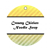 Sun Rays Circle Food & Craft Hang Tag