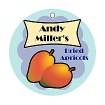 Your Brand Apricot Big Circle Food & Craft Hang Tag