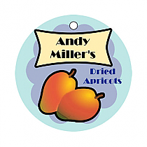 Your Brand Apricot Circle Food & Craft Hang Tag