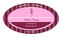 Seafood Small Oval Canning Labels 1.25x2.25