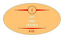 Hot Small Oval Canning Labels 1.25x2.25