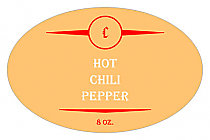 Hot Oval Canning Labels 2.25x3.5