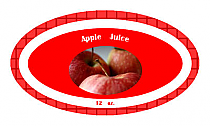 Juice Small Oval Canning Labels 1.25x2.25