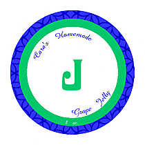 Jam Small Circle Canning Labels 1.5x1.5