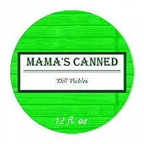 Pickles Small Circle Canning Labels 1.5x1.5