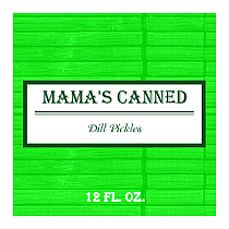 Pickles Square Canning Labels 2x2