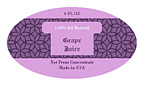 Grape Small Oval Canning Labels 1.25x2.25