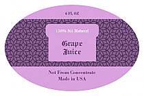 Grape Oval Canning Labels 2.25x3.5