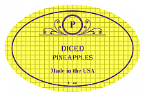 Pineapple Oval Canning Labels 2.25x3.5