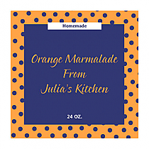 Custom Polka Dot Large Square Canning Label