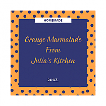 Custom Polka Dot Square Canning Label