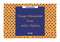 Custom Polka Dot Large Rectangle Canning Label