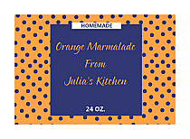 Custom Polka Dot Small Rectangle Canning Label