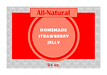 Custom Geometric Large Horizontal Rectangle Canning Label