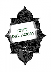 Secret Oasis Large Leaf Rectangle Canning Label