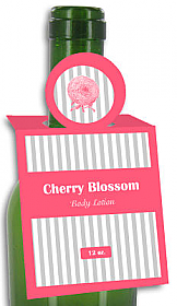 Cherry Blossom Body Lotion Rectangle Bottle Tags