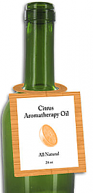 Citrus Aromatherapy Oil Bottle Tags