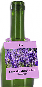 Lavender Body Lotion Bottle Tags