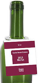 Merlot Wine Bottle Tags