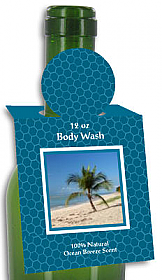 Ocean Breeze Body Wash Rectangle Bottle Tags