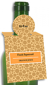 Orange Juice Rectangle Bottle Tags