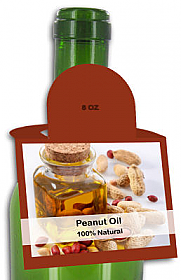 Peanut Oil Square Bottle Tags