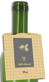 Fish Oil Rounded Bottle Tags