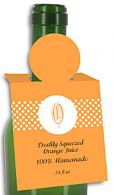 Fresh Squeezed Orange Juice Rectangle Bottle Tags