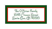 Christmas Shield Design Address Labels