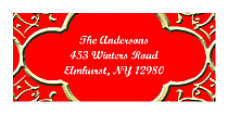 Christmas Medici Design Address Labels