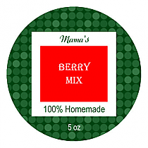 Citrus Mix Big Circle Christmas Canning Labels 2.5x2.5