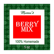 Citrus Mix Small Square Christmas Canning Labels 1.5x1.5