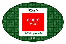 Citrus Mix Oval Christmas Canning Labels 2.25x3.5