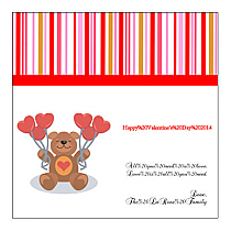 All You Need is Love Valentine Small Square Labels 2x2