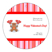 All You Need is Love Valentine Circle Hang Tags 2x2