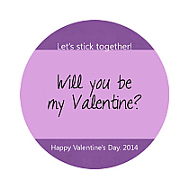 Valentine Sugar Sweet Circle Label