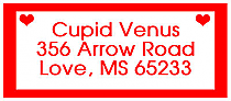 Valentine Mini Hearts Design Address Labels