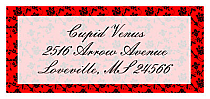 Valentine Floral d-Address Labels