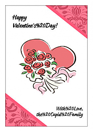 Happy Valentines Day Valentine Day Small Rectangle Labels 1.875x2.75