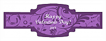 Valentine Serenity Buckle Cigar Band Labels