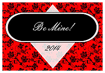 Valentine Floral Horizontal Big Rectangle