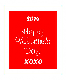 Valentine Classical Vertical Big Rectangle Label