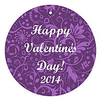 Valentine Serenity Circle Favor Tags