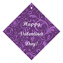 Valentine Serenity Diamond Favor Tags