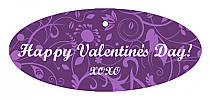 Valentine Serenity Small Oval Favor Tag