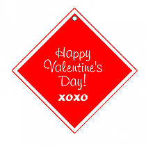 Valentine Classical Diamond Favor Tags